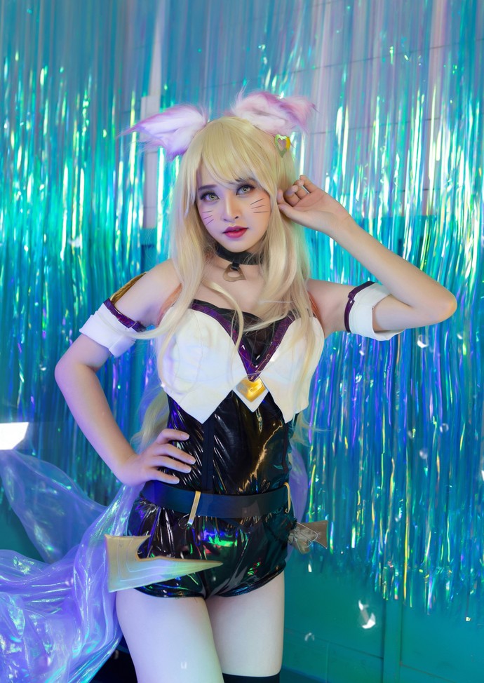 Chiêm ngưỡng bộ ảnh cosplay K/DA Ahri hút hồn của streamer Thảo Ngân - Ảnh 1.