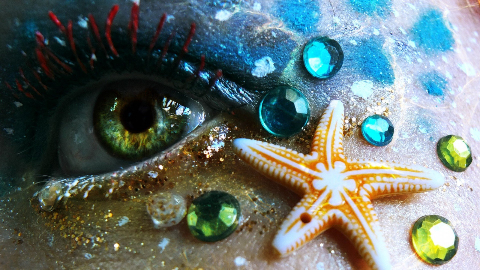 1920x1080 px, bokeh, fish, ocean, sea, sealife, starfish