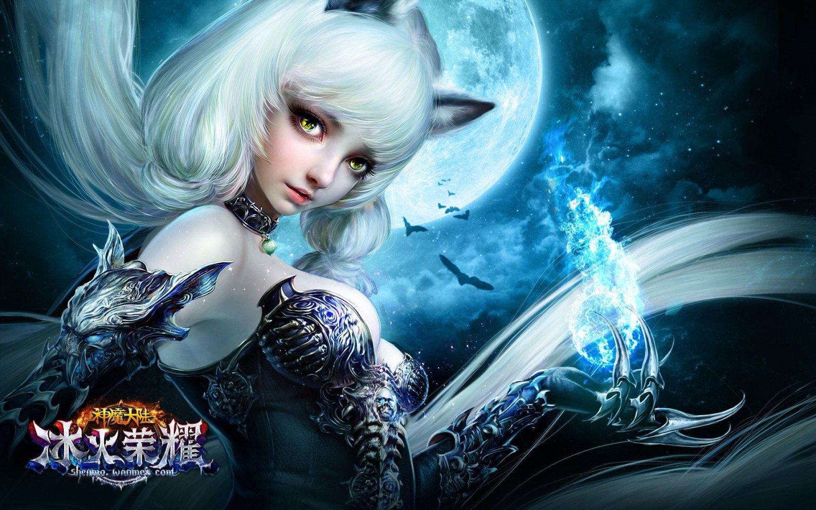 1920x1200 px, 1fwso, action, adventure, age, artwork, dark, detail, fantasy, fighting, forsaken, girl, girls, mmo, online, perfect, poster, RPG, Shenmo, vampire, warrior, world