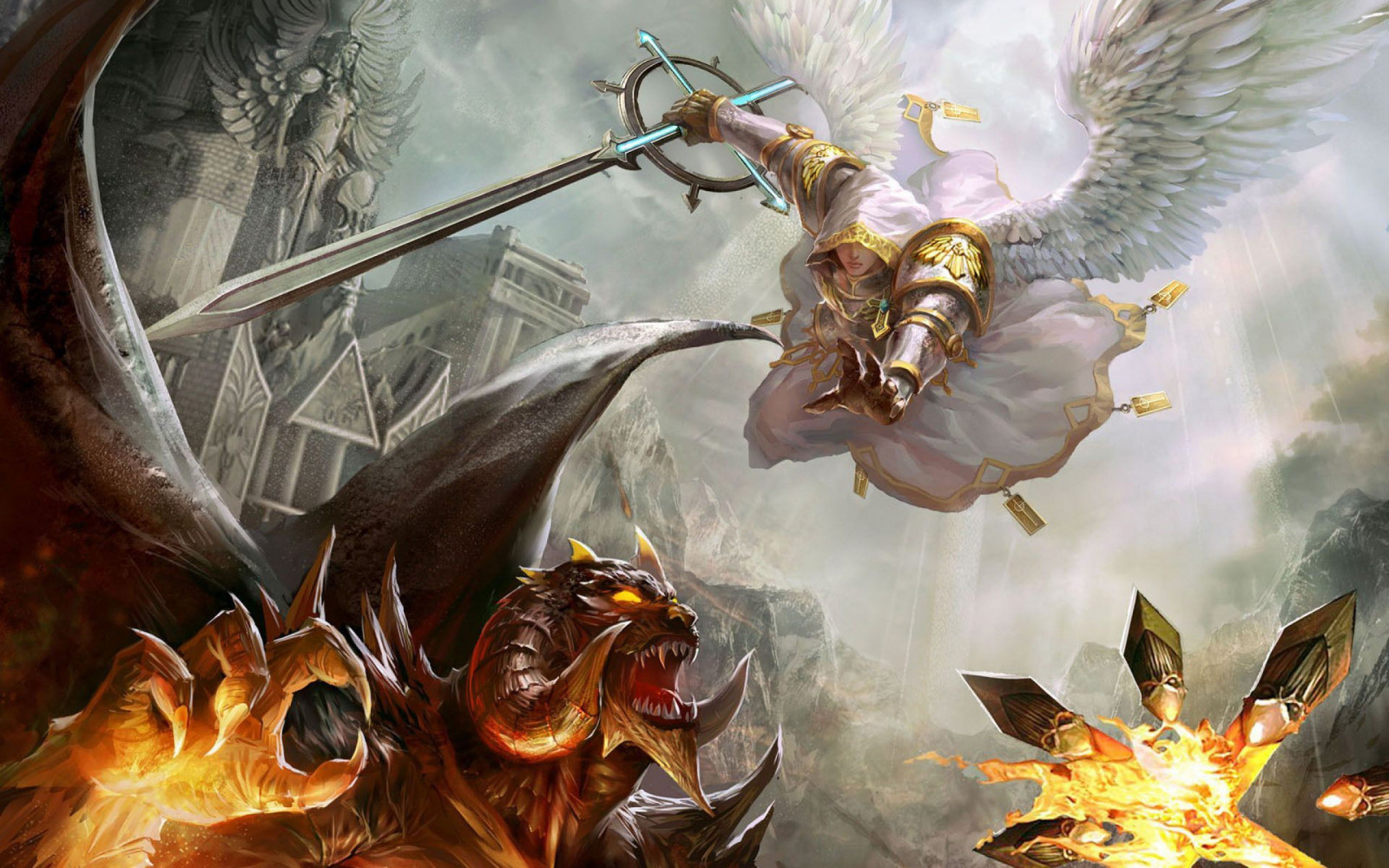 1hmm, 2880x1800 px, action, adventure, angel, battle, fantasy, fighting, Heroes, magic, might, monster, online, strategy, warrior