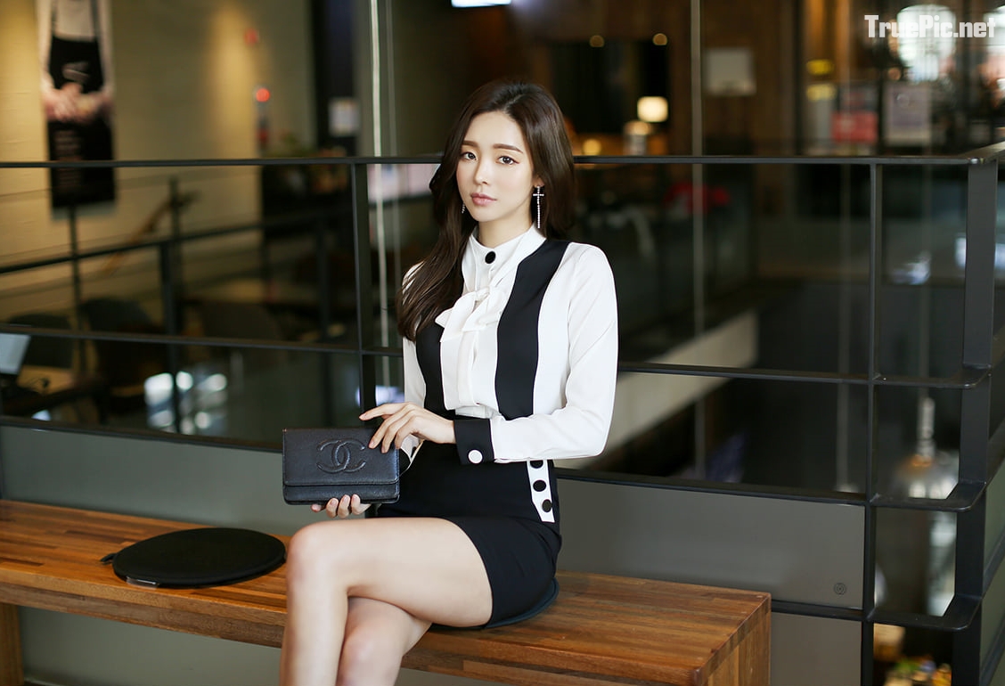 Park Da Hyun Korea Model very cute with beautiful Office Dress, TruePic.net