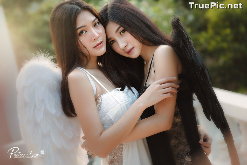 Image Thailand Model - Phitchamol Srijantanet and Pattamaporn Keawkum - Angel and Demon - TruePic.net - Picture-2