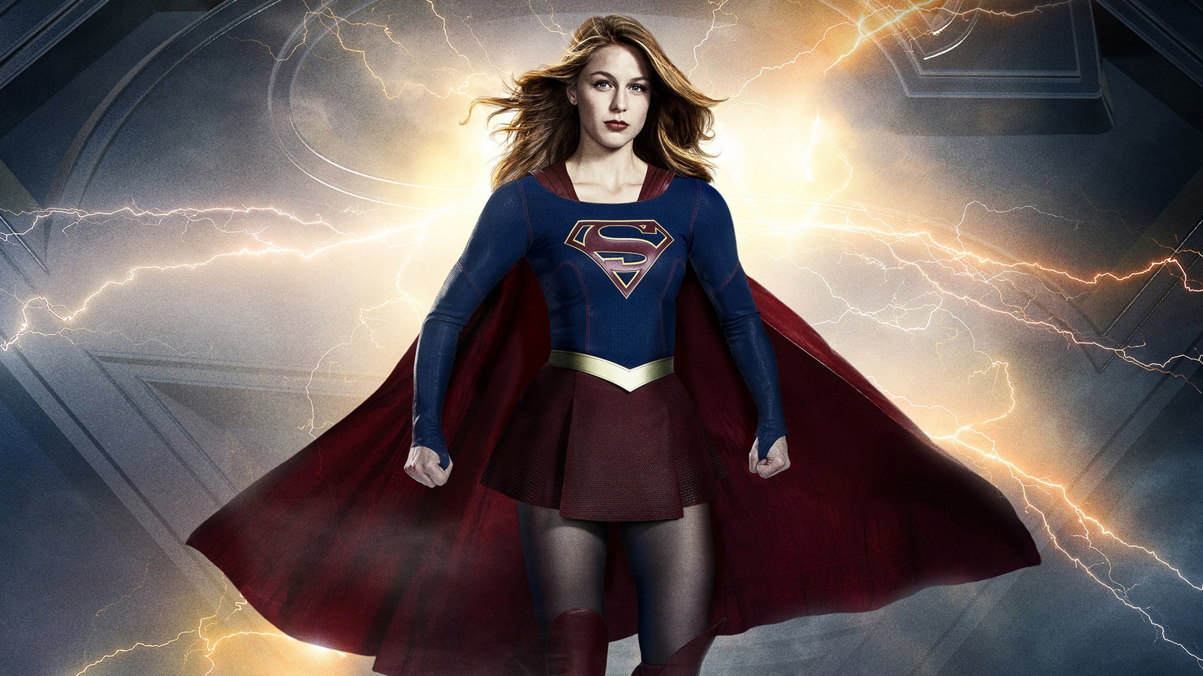 Supergirl, Melissa Benoist, HD, 2017 3840x2160