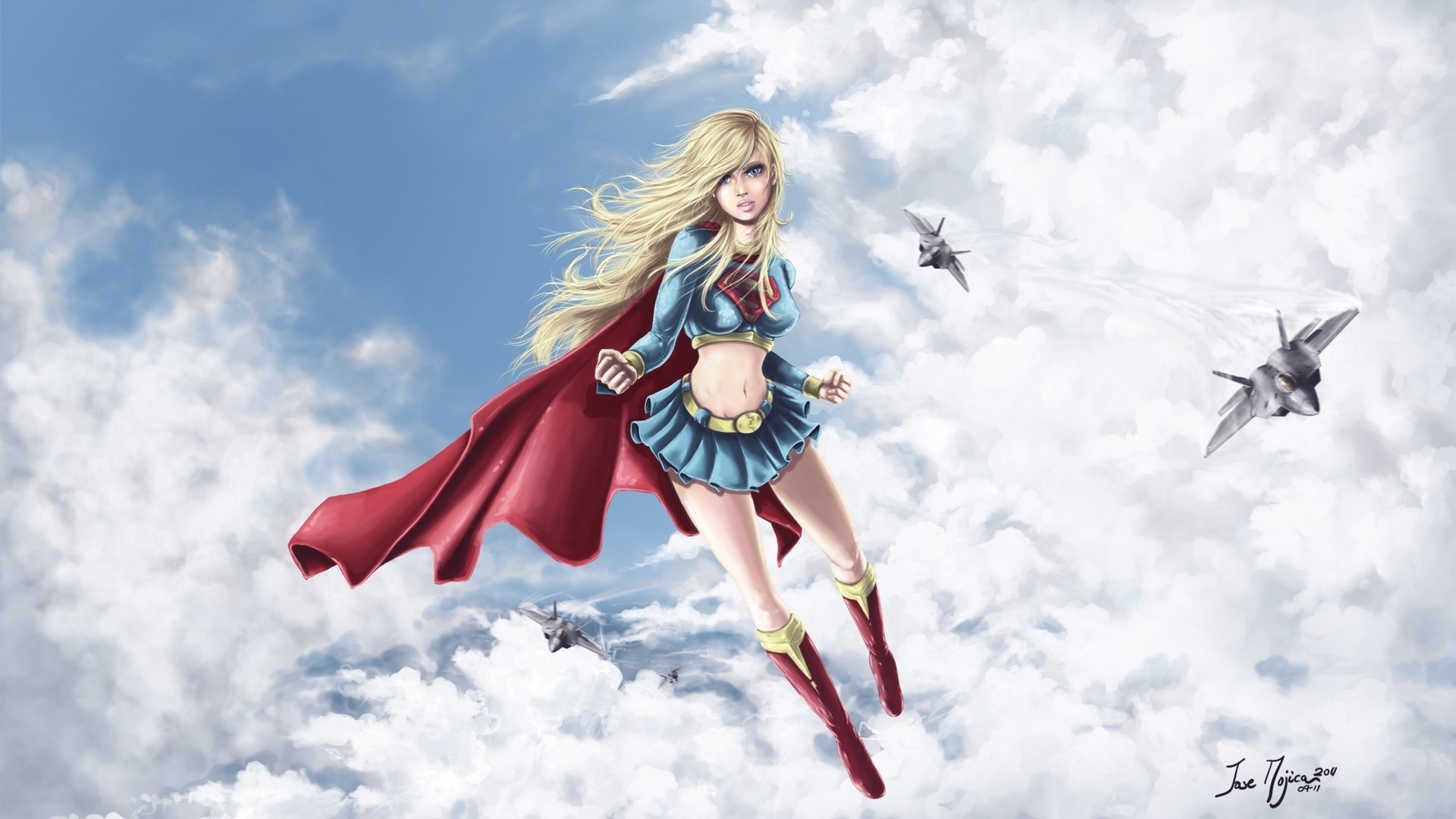 Supergirl Comic Costume 1920x1080