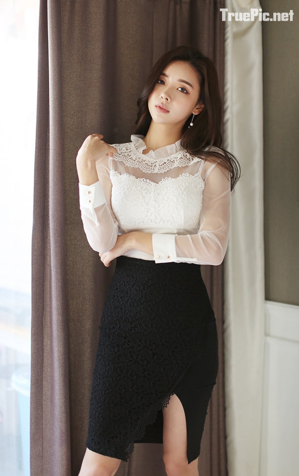 Park Da Hyun Korea Model very cute with beautiful Office Dress, TruePic.net