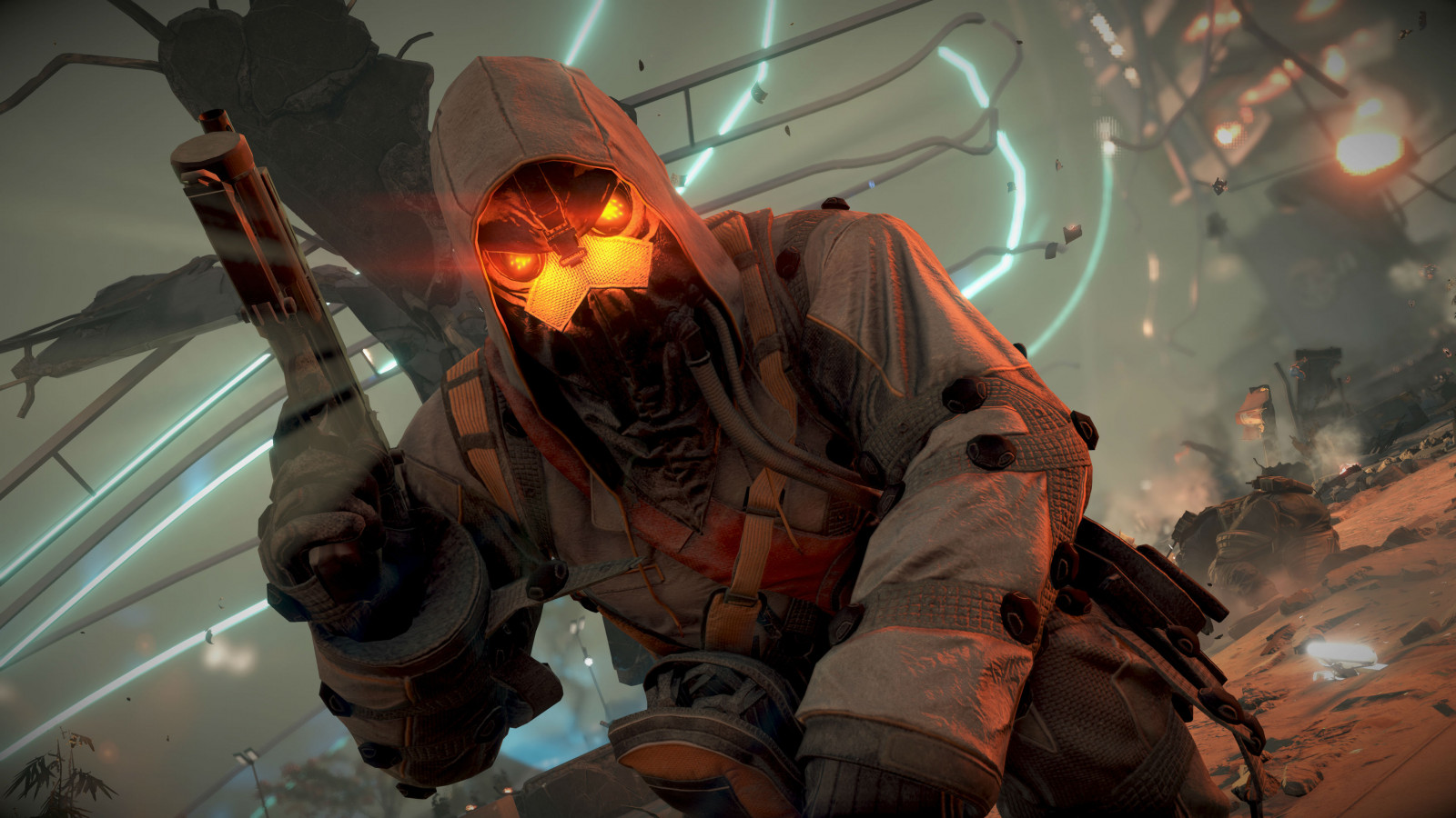 3840x2160 px, fall, fi, gun, Killzone, sci, shadow, soldier, warrior, weapon