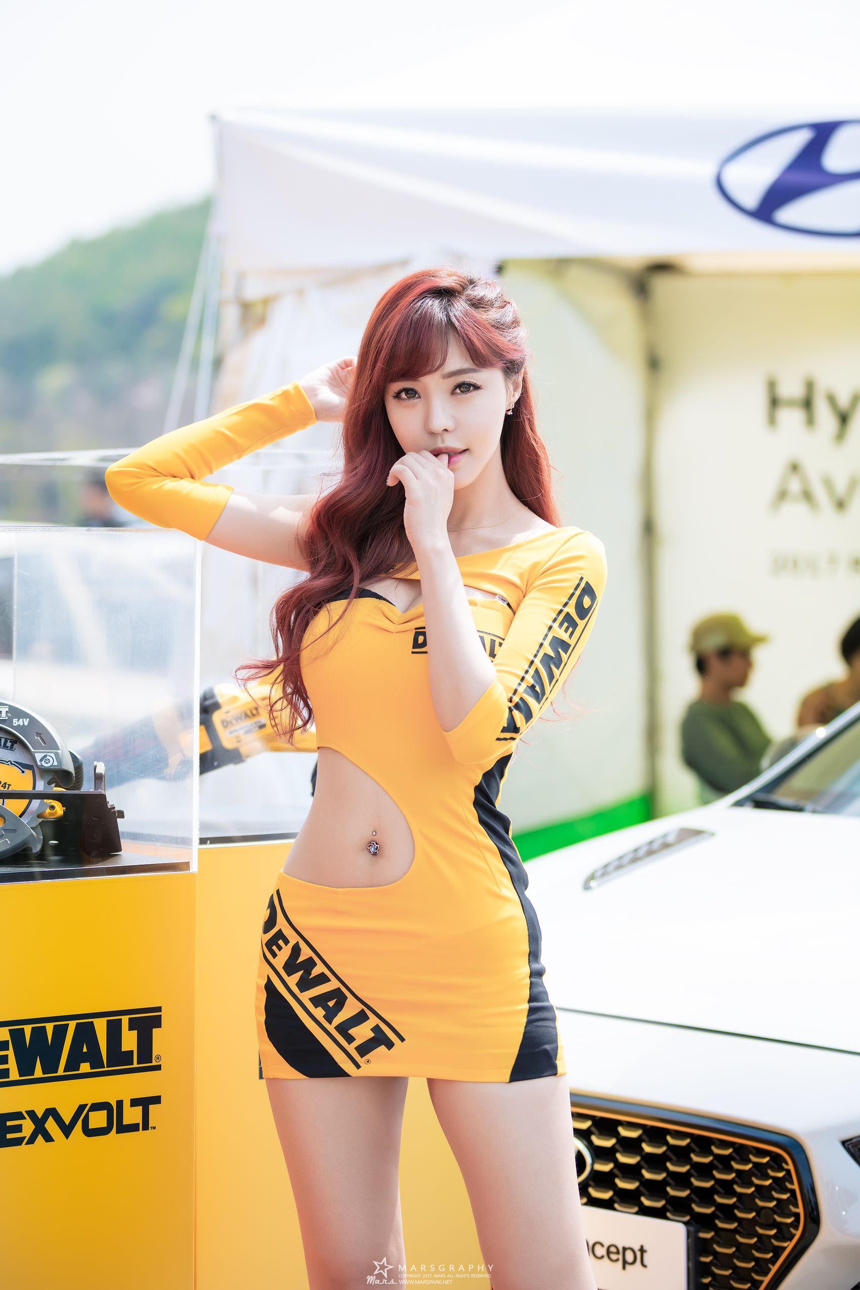 Seo Jin Ah at CJ Super Race Championship, Hot girl Korean, Hot girl live stream