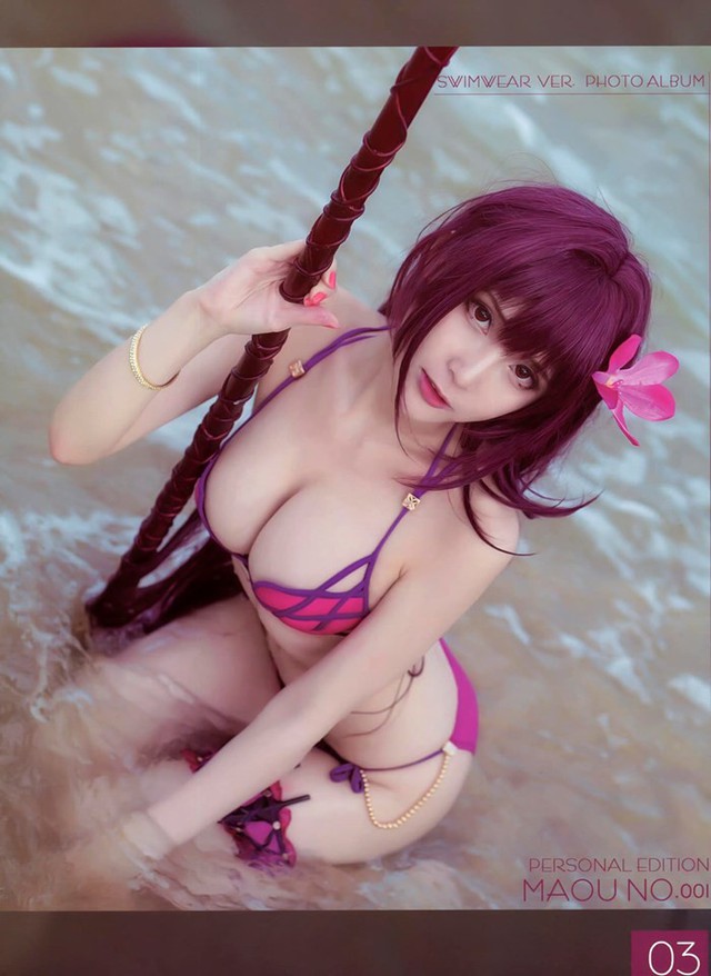 Chảy máu mũi với loạt ảnh cosplay Scathach diện bikini siêu gợi cảm - Ảnh 4.