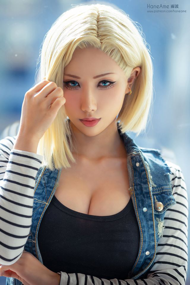 Mỹ nữ khiến fan ruột đứng ngồi không yên với màn cosplay Android 18 nóng bỏng - Ảnh 1.