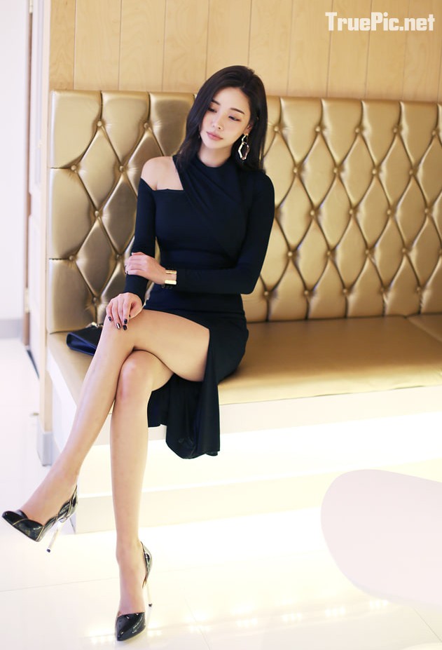 Park Da Hyun beautiful images - Korean fashion office dress - Jan.2018, TruePic.net