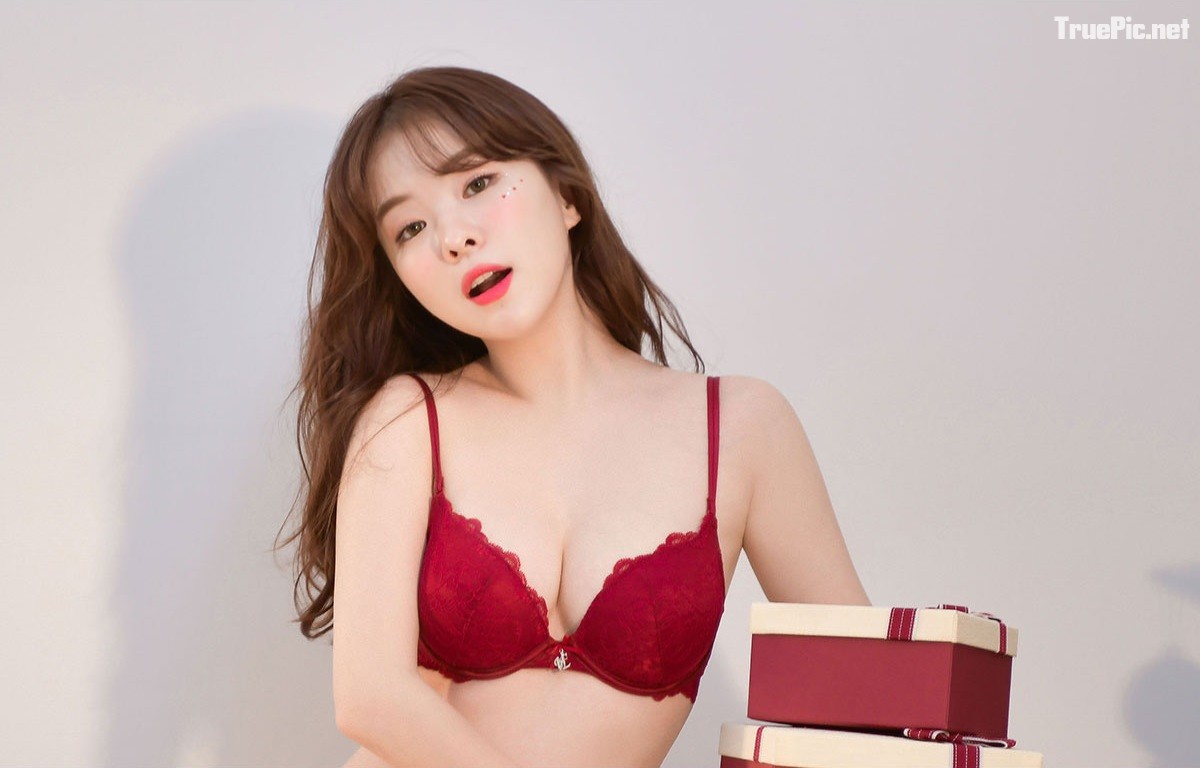 Korean Fashion - Haneul & Kim Hee Jeong - Sexy Lingerie Xmas Set - 2018 - Truepic.Net