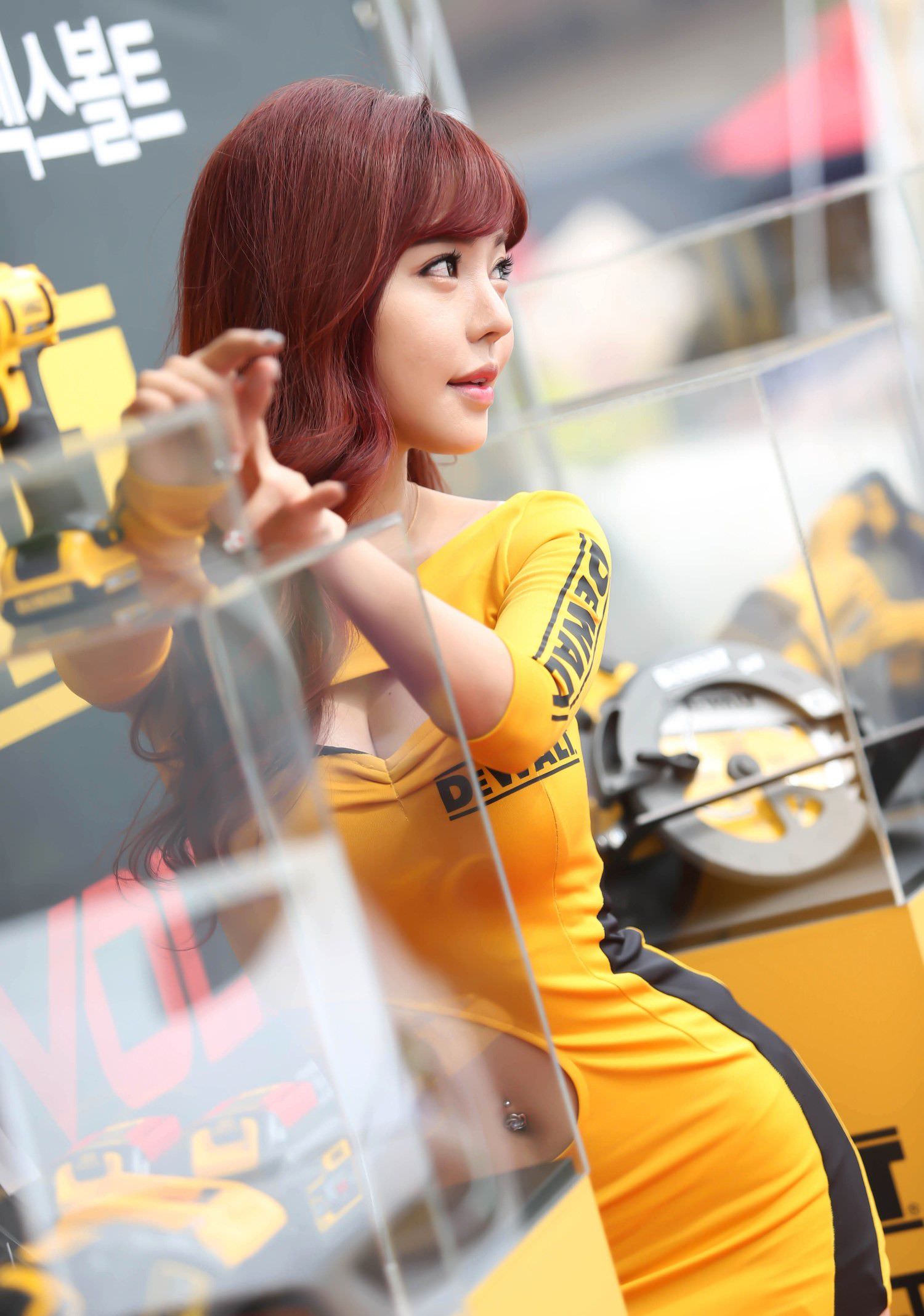 Seo Jin Ah at CJ Super Race Championship, Hot girl Korean, Hot girl live stream