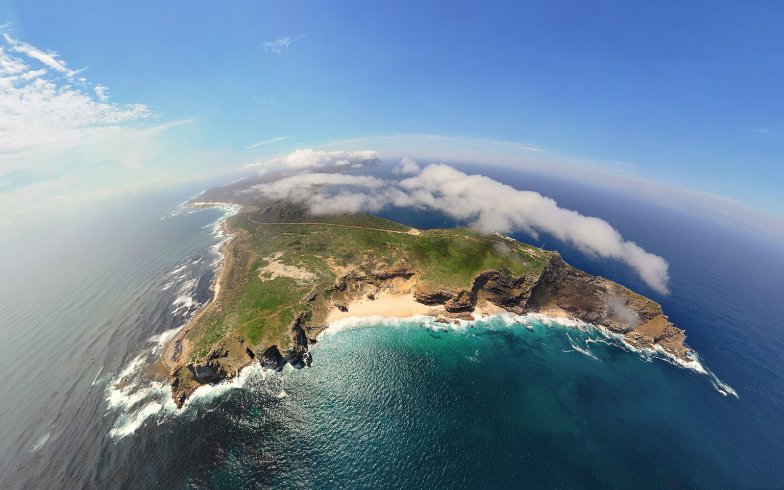 Africa, cape of good hope, island height, view, land, ocean