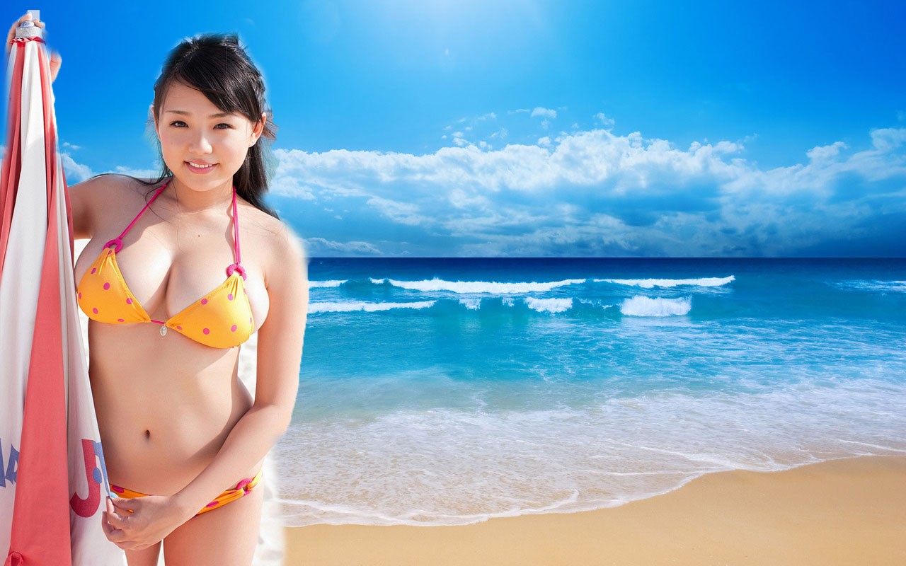 mô hình, biển, Châu Á, Bikini, Ngực, Ngực tự nhiên, Đồ bơi, Quần áo, kỳ nghỉ, Ai Shinozaki, sắc đẹp, vẻ đẹp, Chân, Chụp hình, Bụng, Nắng mặt trời