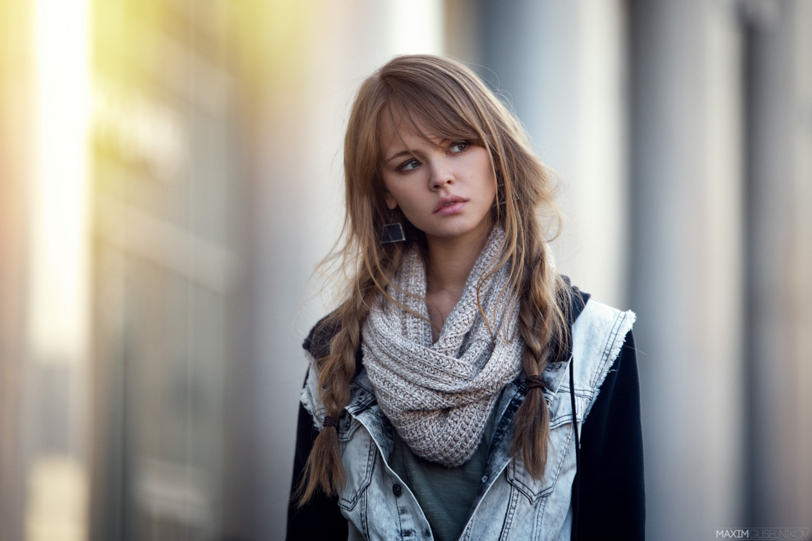 model, portrait, long hair, Anastasia Scheglova, photography, fashion, hair, clothing, supermodel, girl, beauty, blond, hairstyle, portrait photography, photo shoot, brown hair, outerwear