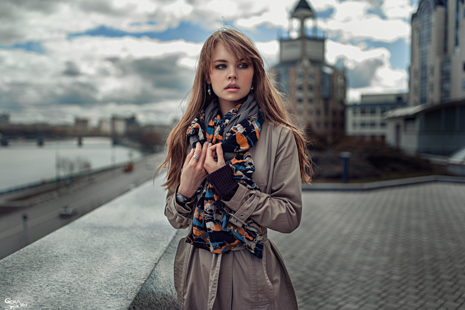 model, winter, Anastasia Scheglova, dress, blue, fashion, spring, clothing, girl, beauty, lady, snapshot, photo shoot