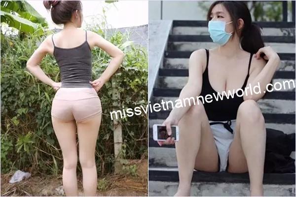 Ảnh gái xinh thản nhiên khoe hàng nơi công cộng