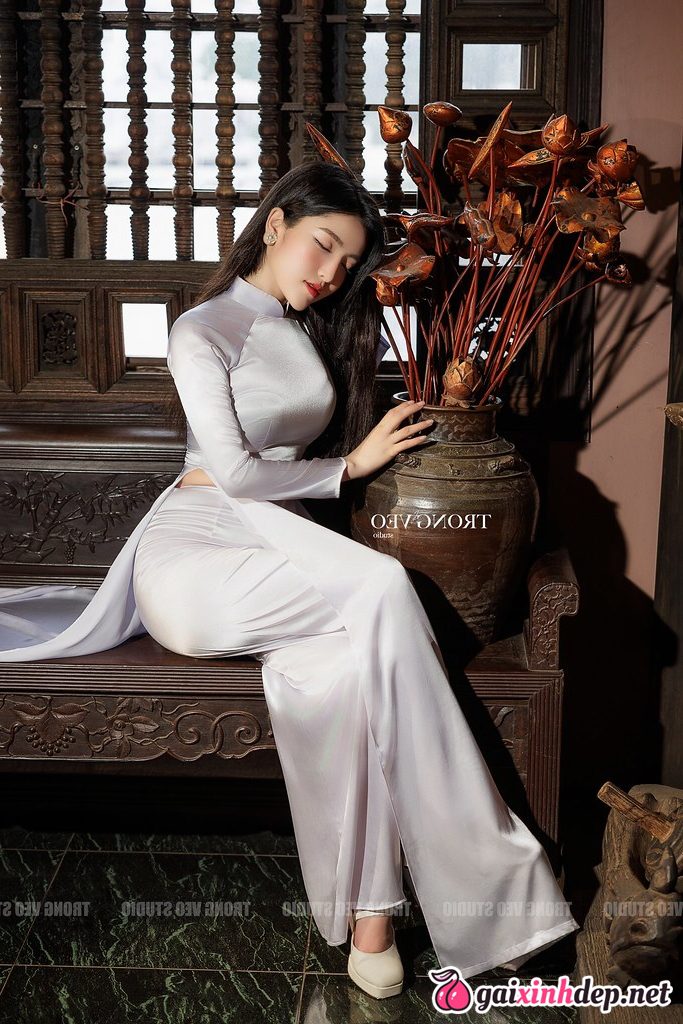 Ao Dai Satin Lua Phi Bong