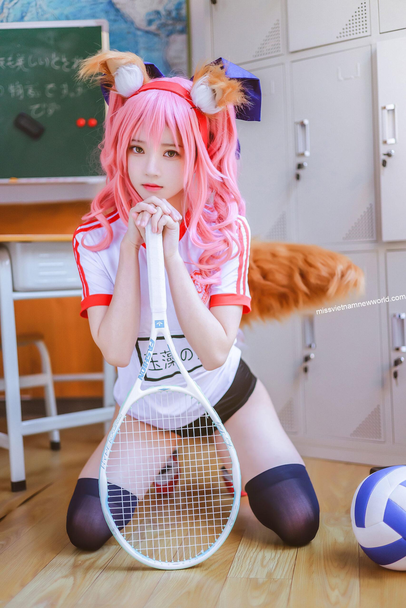 cherry-meow-cosplay-tamamo-no-mae-gym-suit (4)