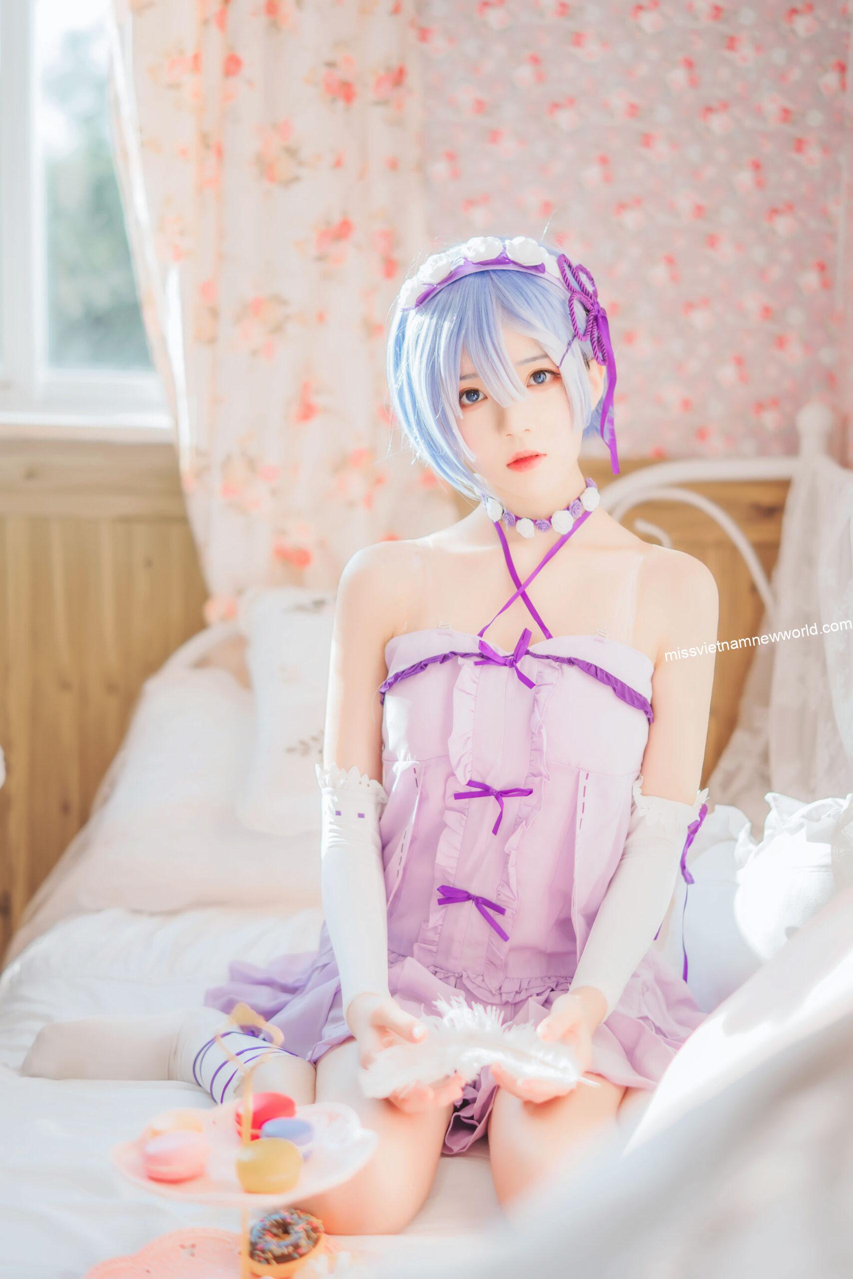 cosplay-sakura-peach-meow-lem-nightdress (2)