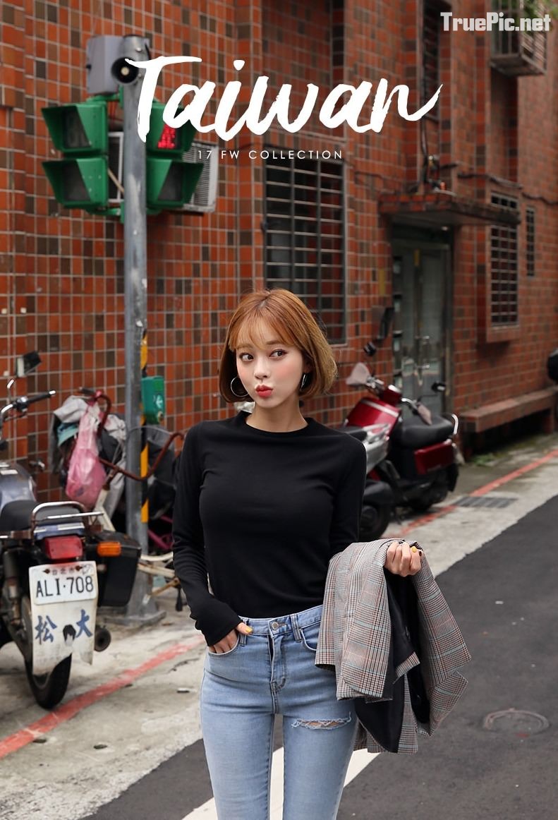 Kang Tae Ri cute girl - Korean fashion: Mini Skirt & Jeans Set - Jan.2018, TruePic.net