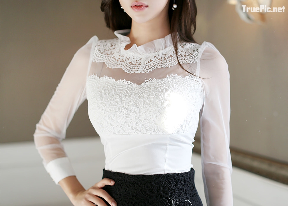 Park Da Hyun Korea Model very cute with beautiful Office Dress, TruePic.net