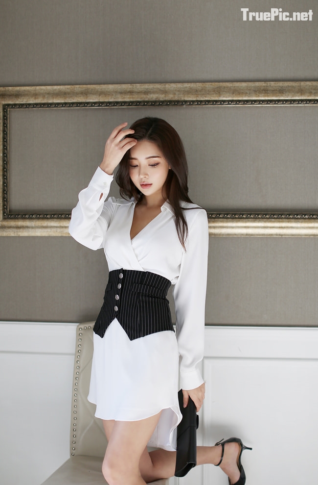 Park Da Hyun Korea Model very cute with beautiful Office Dress, TruePic.net