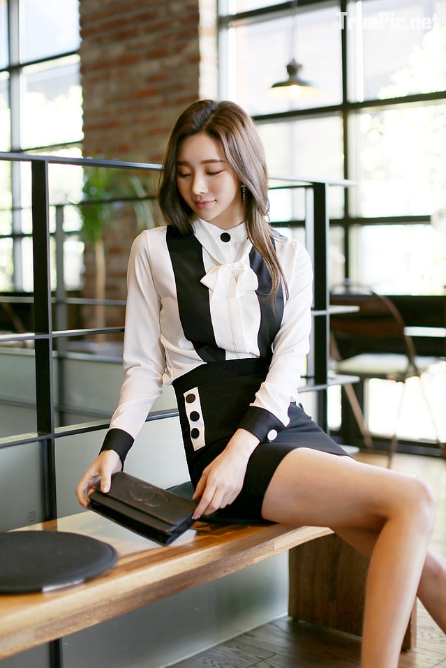 Park Da Hyun Korea Model very cute with beautiful Office Dress, TruePic.net