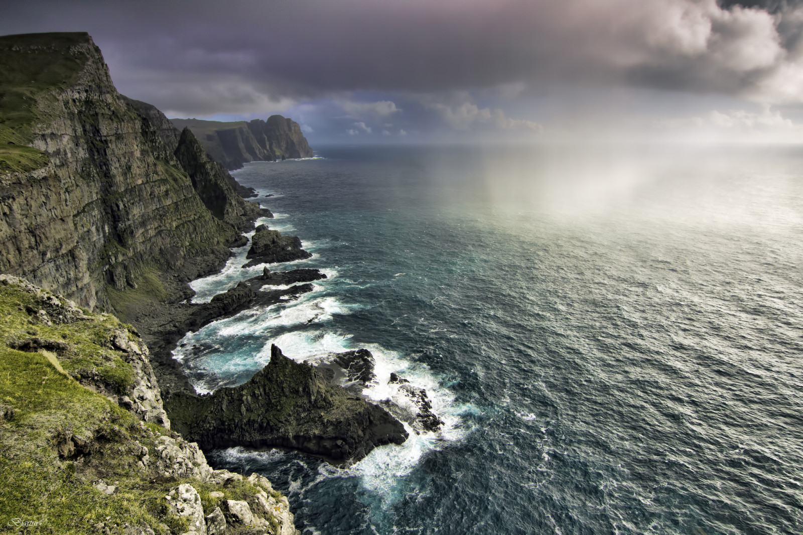 Faroe Islands, ocean, rocks, coast