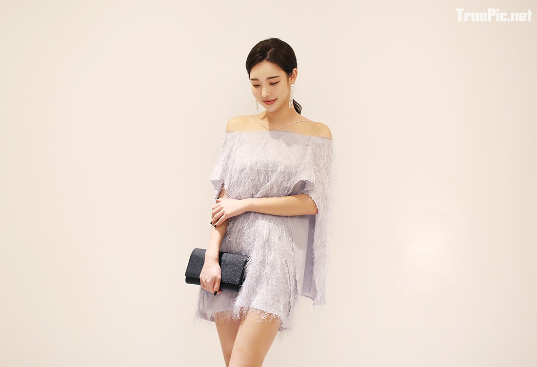 Park Da Hyun beautiful images - Korean fashion office dress - Jan.2018, TruePic.net