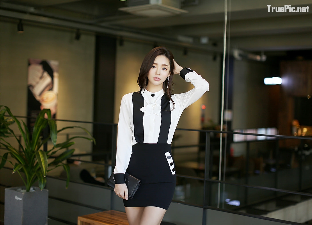 Park Da Hyun Korea Model very cute with beautiful Office Dress, TruePic.net