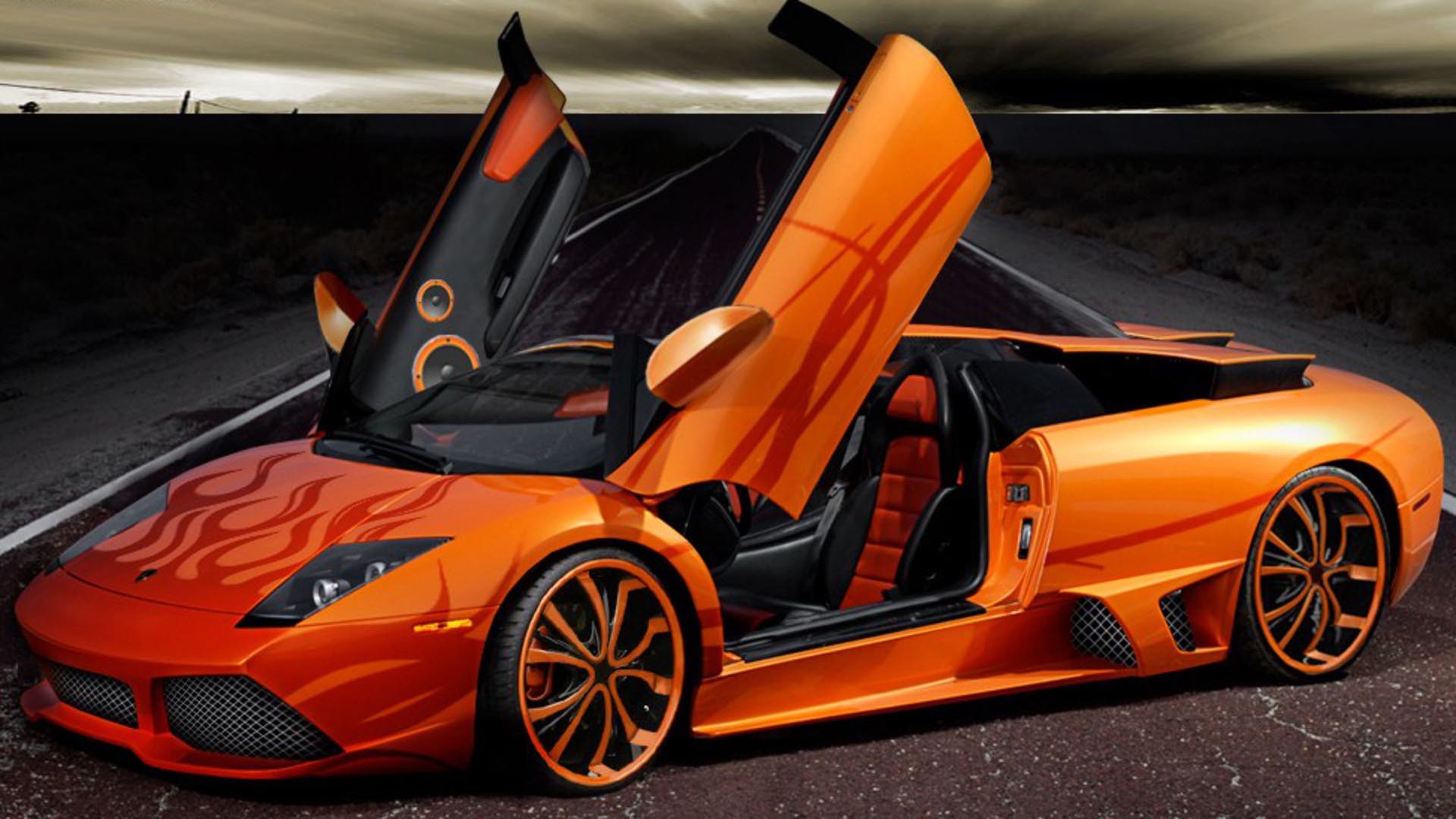 hình nền lamborghini cam đẳng cấp