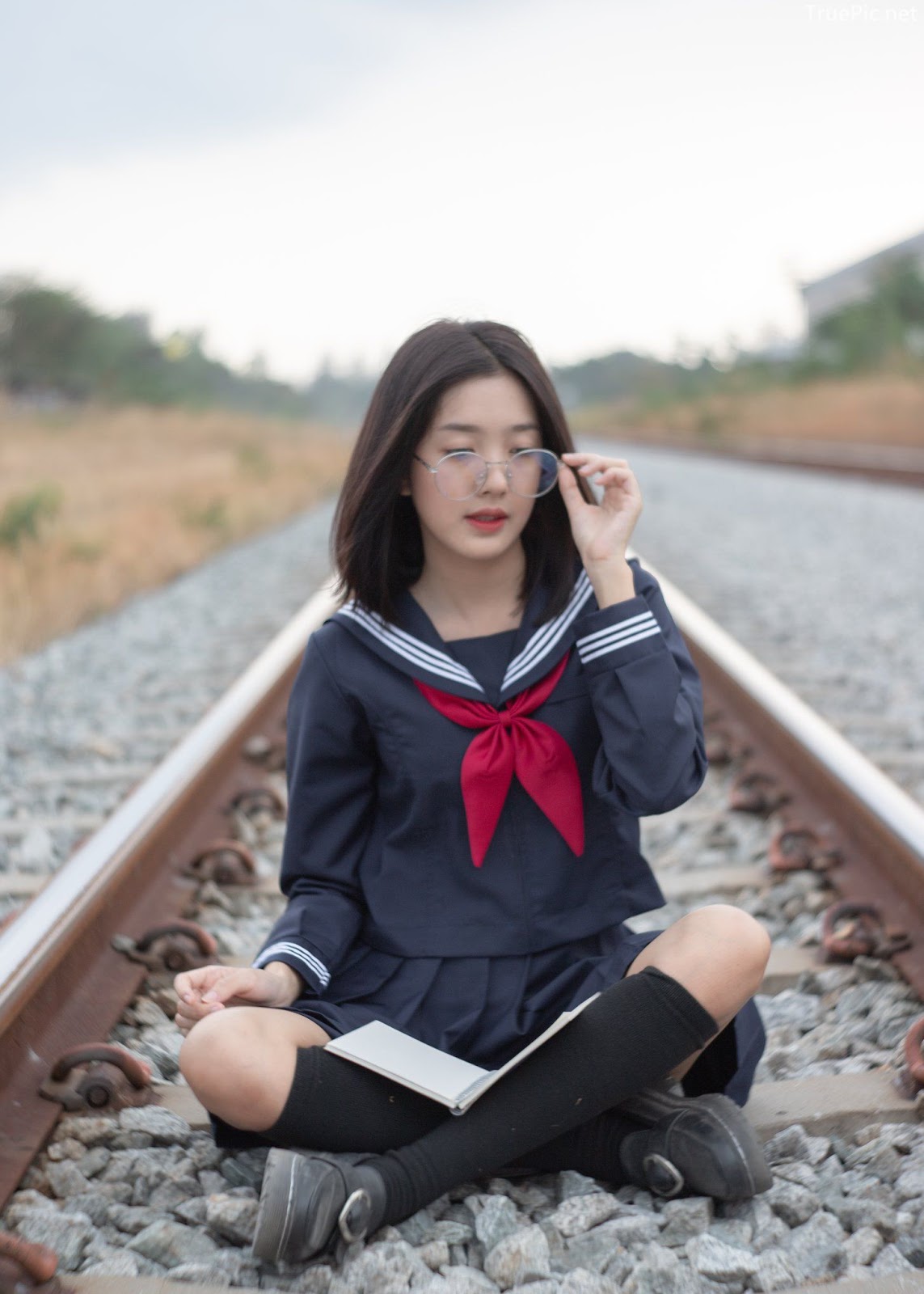 Hot girl Thailand Purewarin Kosiriwalanon - Cosplay Little Playful School Girl - Picture 135