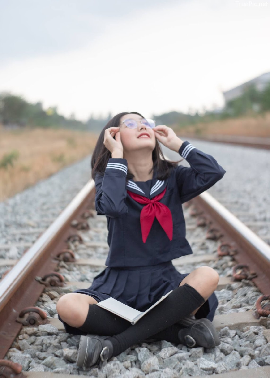 Hot girl Thailand Purewarin Kosiriwalanon - Cosplay Little Playful School Girl - Picture 36