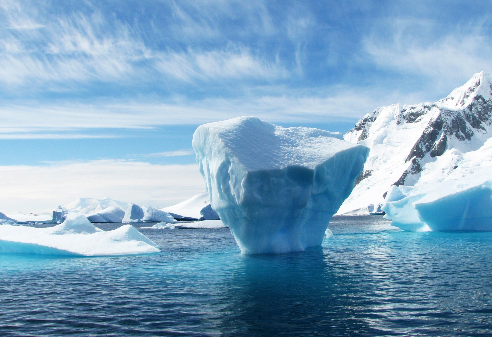 iceberg, Antarctica, ice floe, ocean