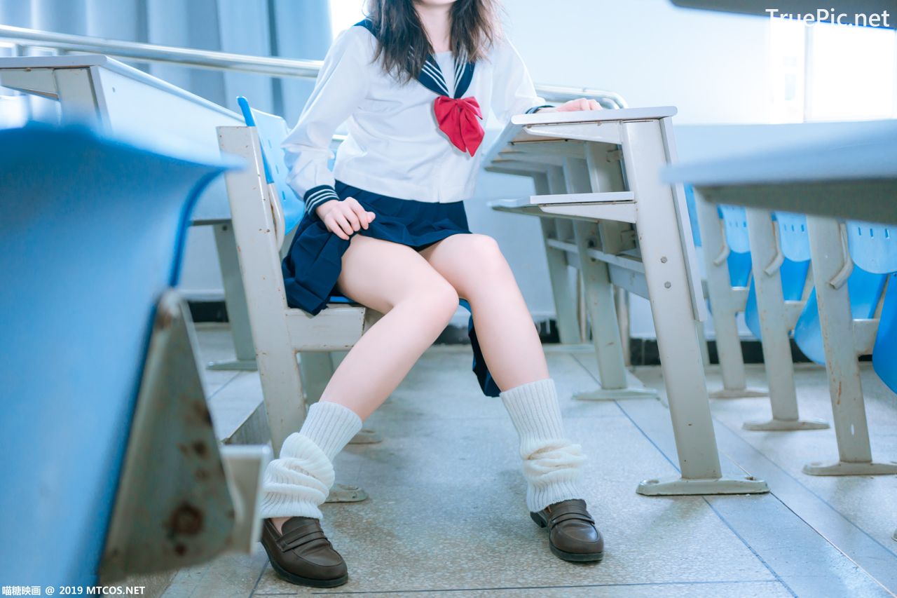 Image MTCos 喵糖映画 Vol.014 – Chinese Cute Model With Japanese School Uniform - TruePic.net- Picture-10