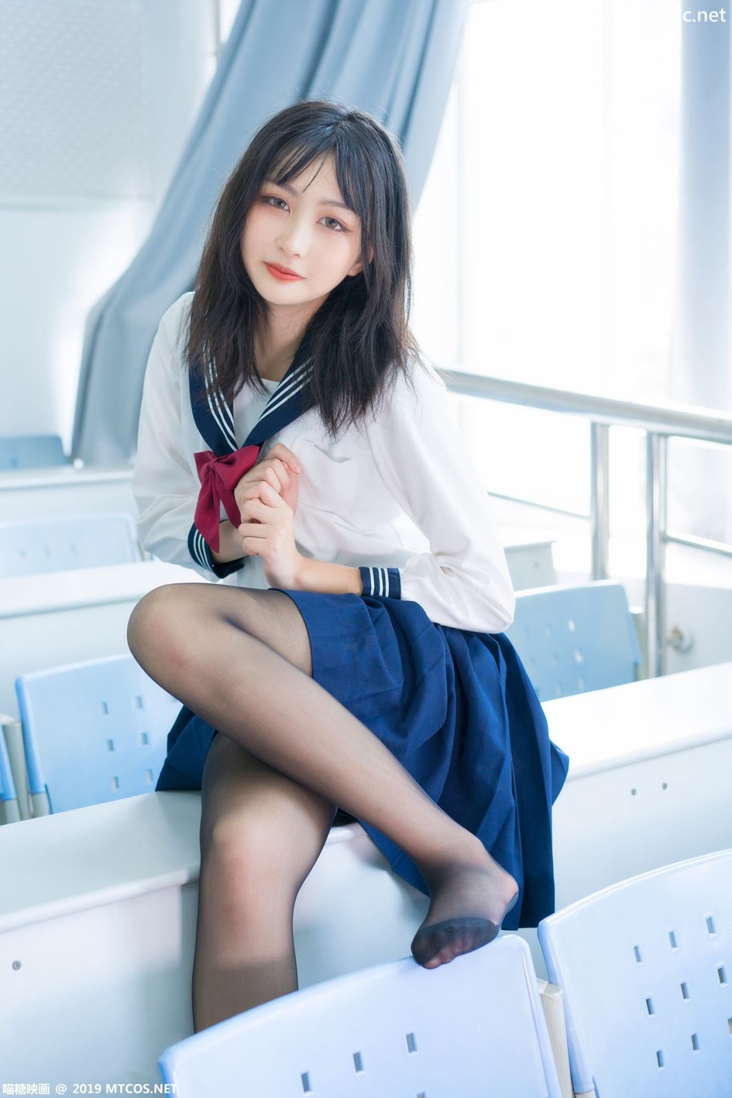 Image MTCos 喵糖映画 Vol.014 – Chinese Cute Model With Japanese School Uniform - TruePic.net- Picture-24