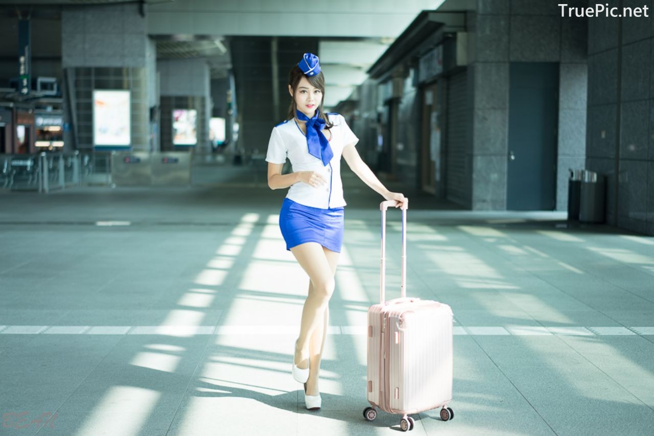 Image-Taiwan-Social-Celebrity-Sun-Hui-Tong-孫卉彤-Stewardess-High-speed-Railway-TruePic.net- Picture-1