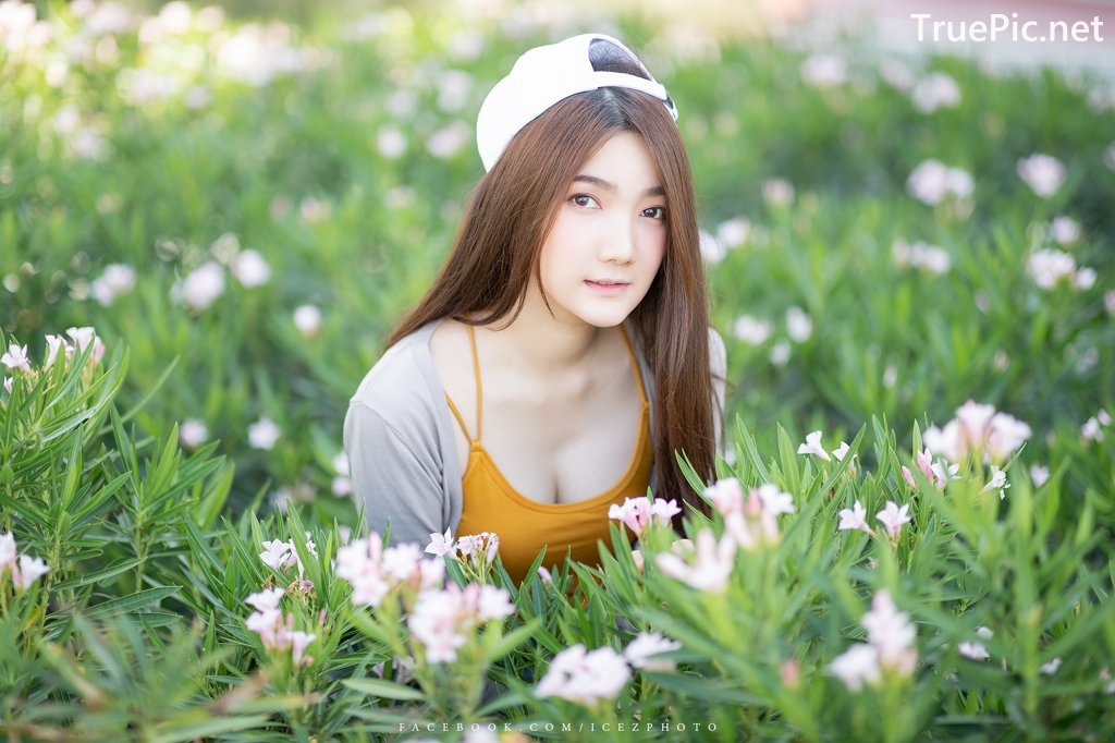 Image-Thailand-Cute-Model-Creammy-Chanama-Beautiful-Angel-In-Flower-Garden-TruePic.net- Picture-6