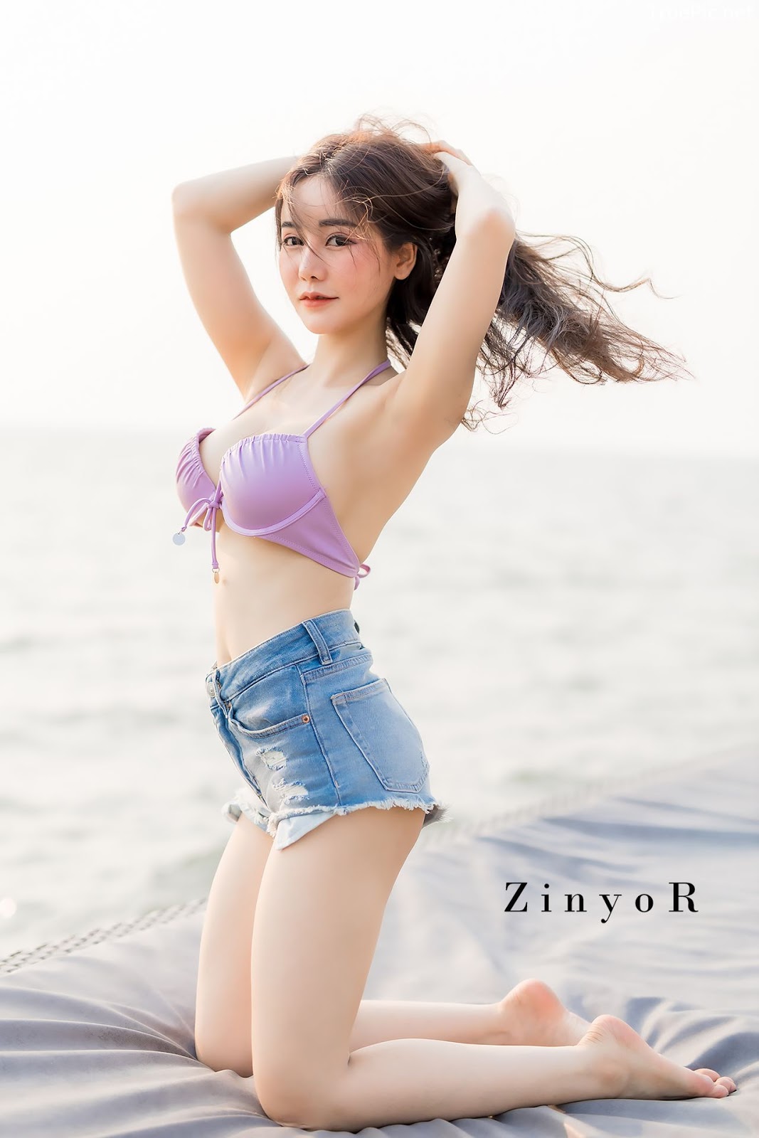 Image-Thailand-Sexy-Model-Blue-Jirarat-จิรารัตน์-ชานันโท-Blue-On-The-Beach-TruePic.net- Picture-10