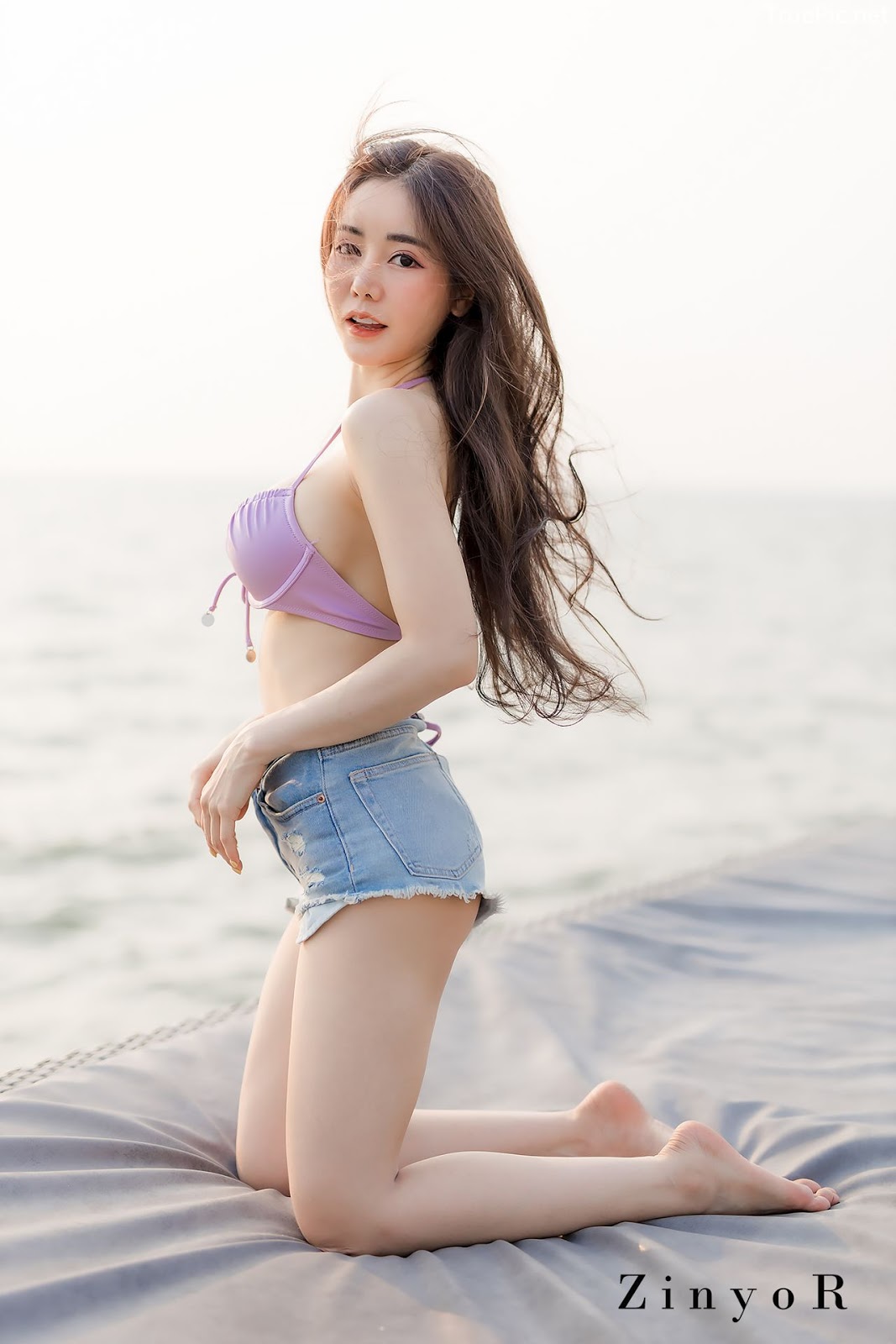 Image-Thailand-Sexy-Model-Blue-Jirarat-จิรารัตน์-ชานันโท-Blue-On-The-Beach-TruePic.net- Picture-7