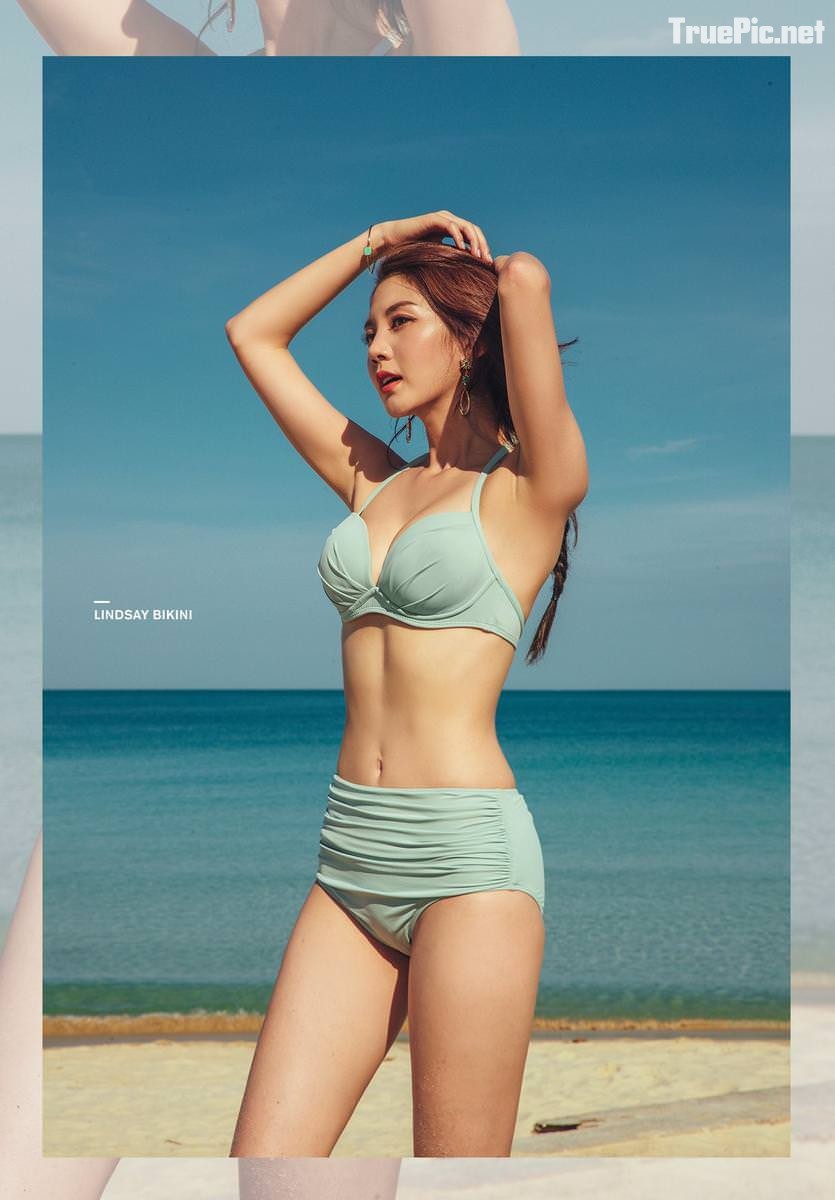 Korean fashion - Lee Chae Eun model with Sexy Beachwear and Bikini Set, TruePic.net