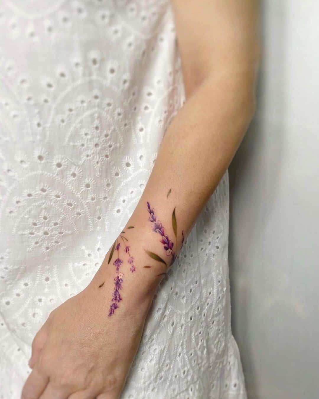 80+ Best Lavender Tattoo Design Ideas (and What They Mean) - Saved Tattoo