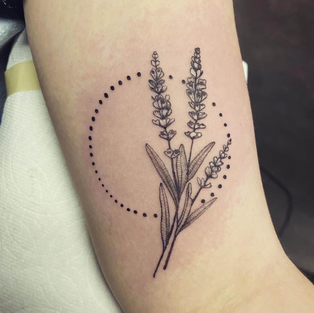 80+ Best Lavender Tattoo Design Ideas (and What They Mean) - Saved Tattoo