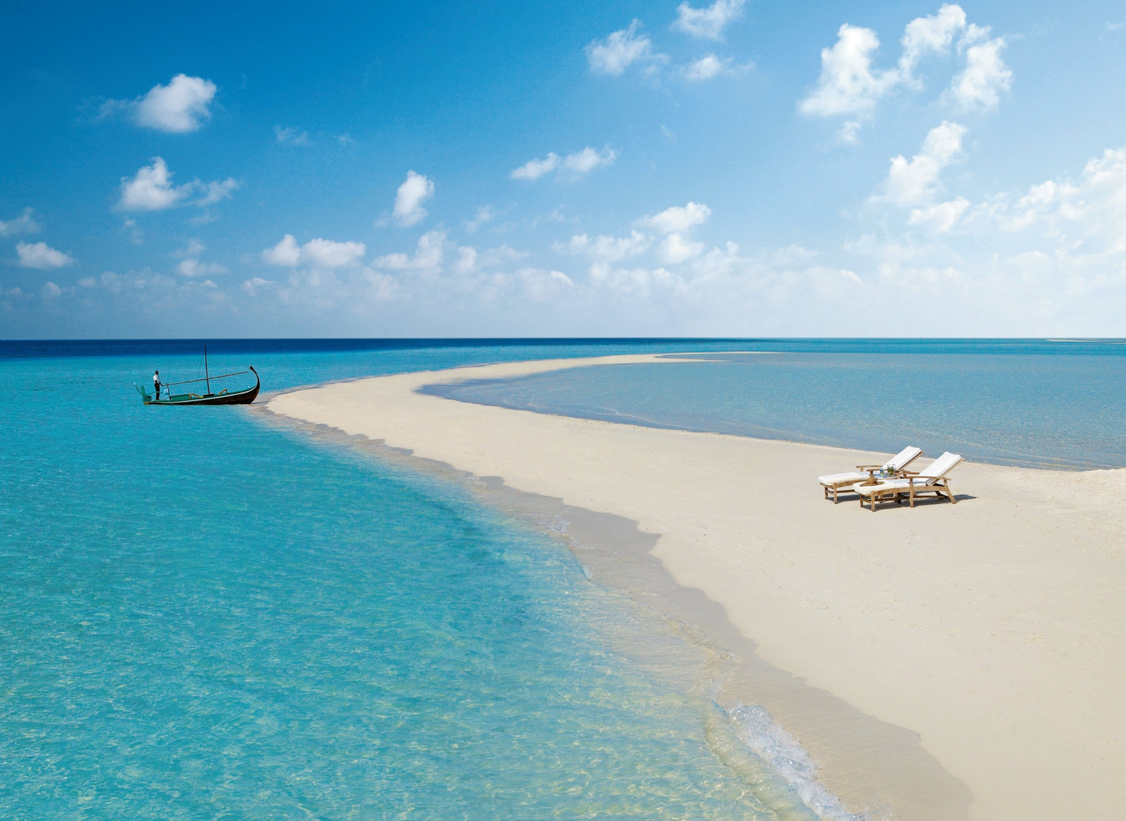 boat, sea, bay, shore, sand, beach, coast, horizon, tropical, island, lagoon, cape, Caribbean, Maldives, vacation, ocean, islet, cay, body of water, wind wave, atoll