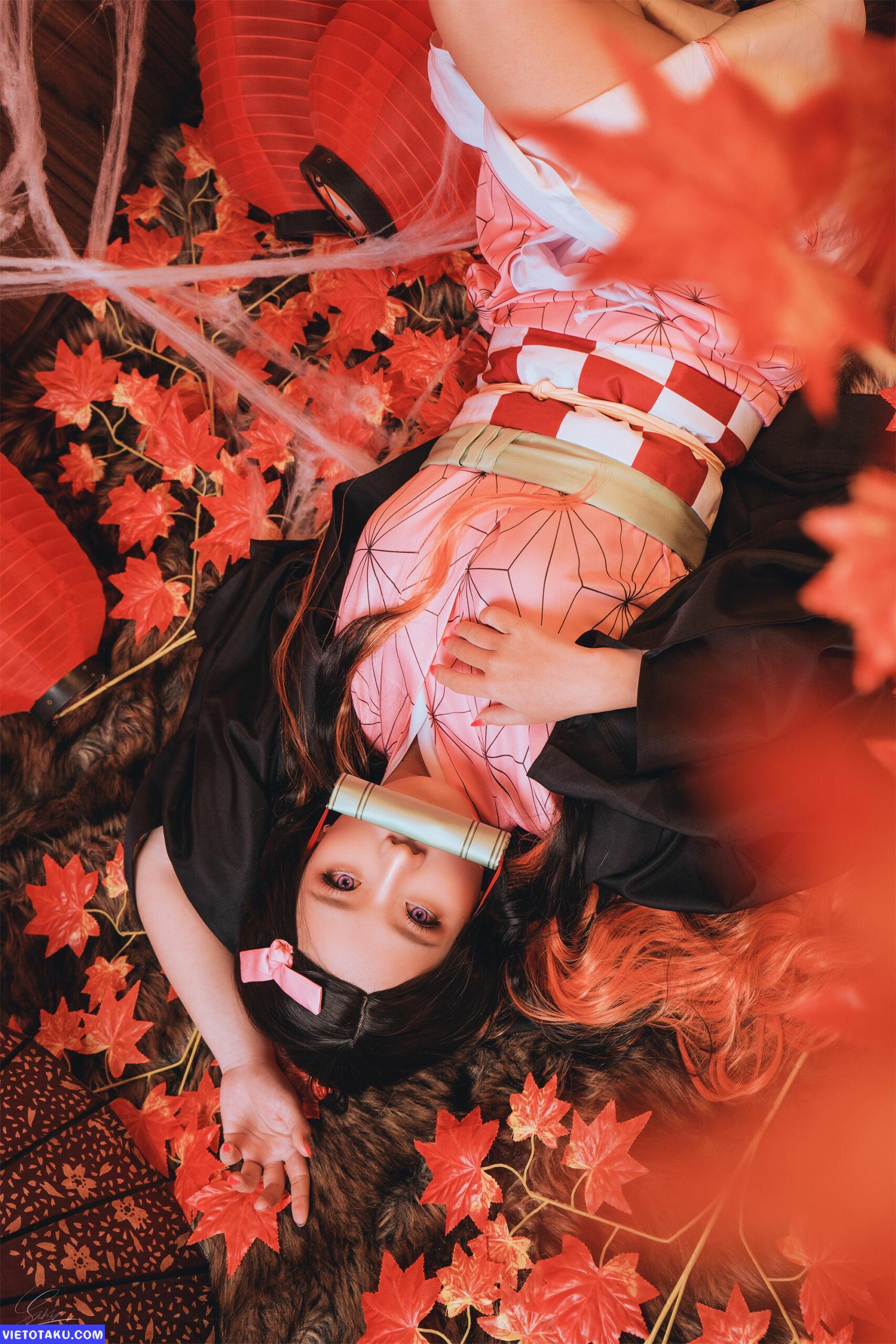 Ngắm Nezuko hững hờ với bộ ảnh cosplay Nezuko của Messie Huang 4