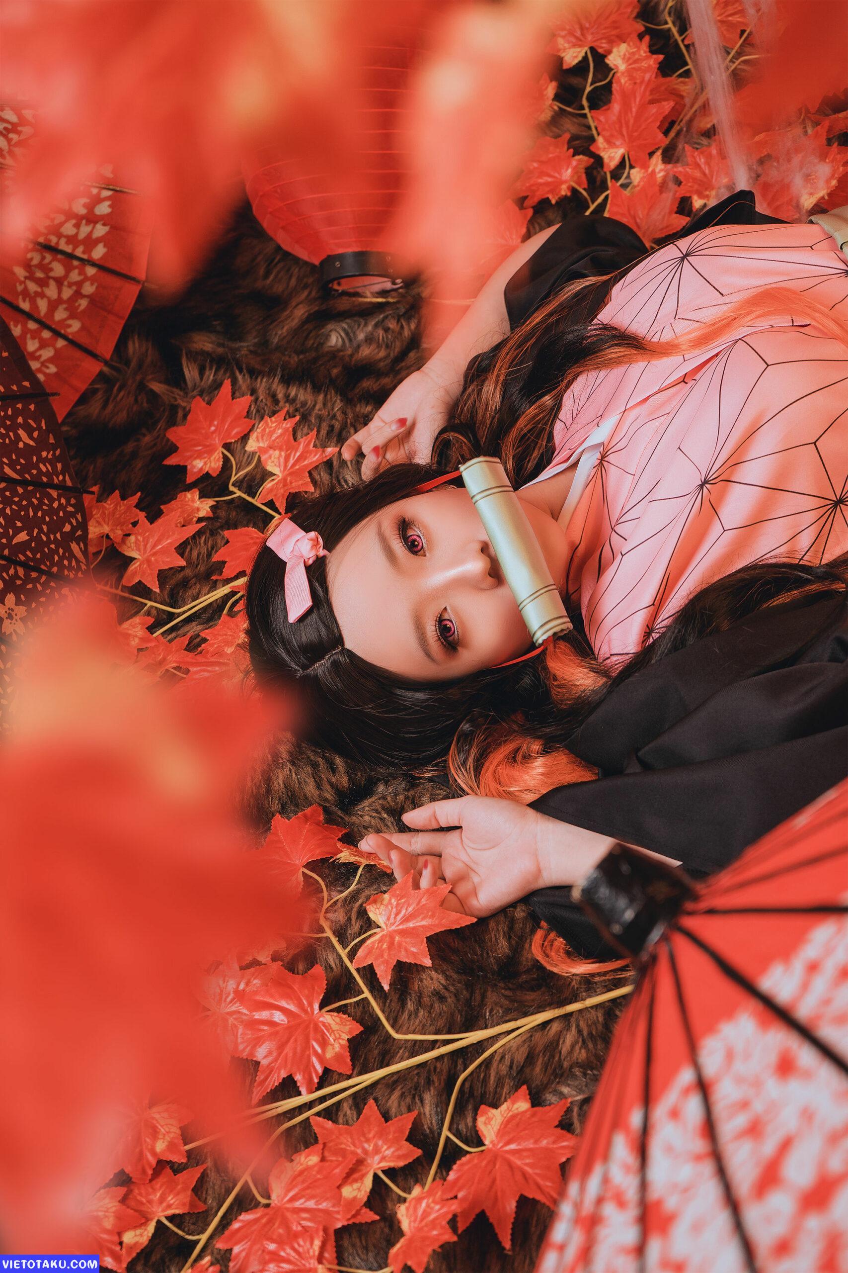 Ngắm Nezuko hững hờ với bộ ảnh cosplay Nezuko của Messie Huang 3