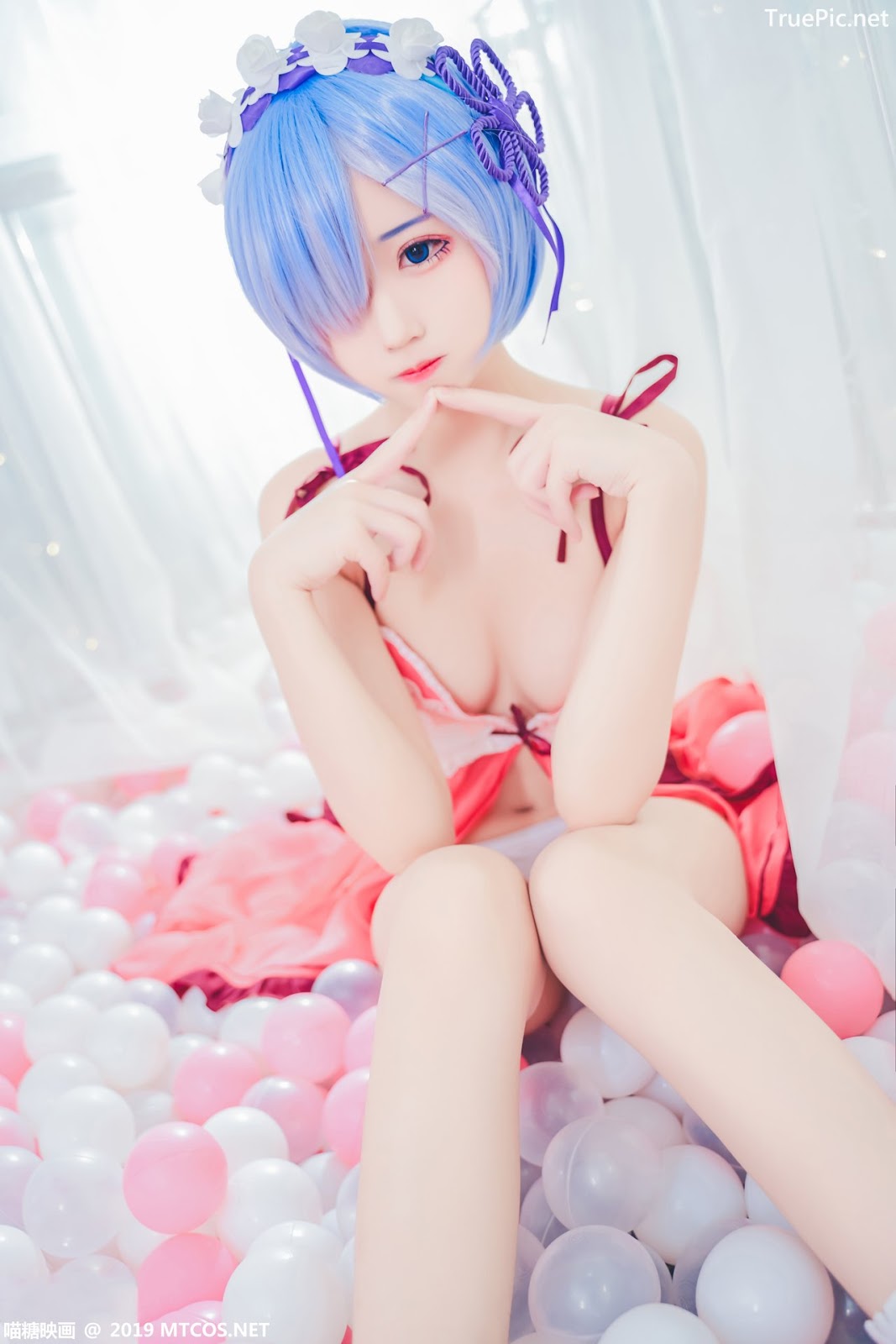 Image [MTCos] 喵糖映画 Vol.018 – Chinese Cute Model – Beautiful Rem Cosplay - TruePic.net - Picture-21