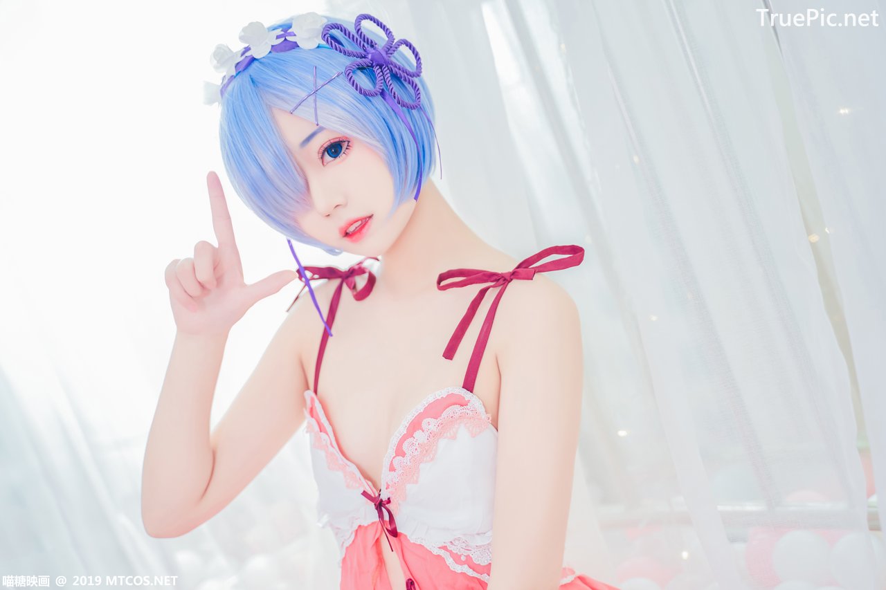 Image [MTCos] 喵糖映画 Vol.018 – Chinese Cute Model – Beautiful Rem Cosplay - TruePic.net - Picture-24