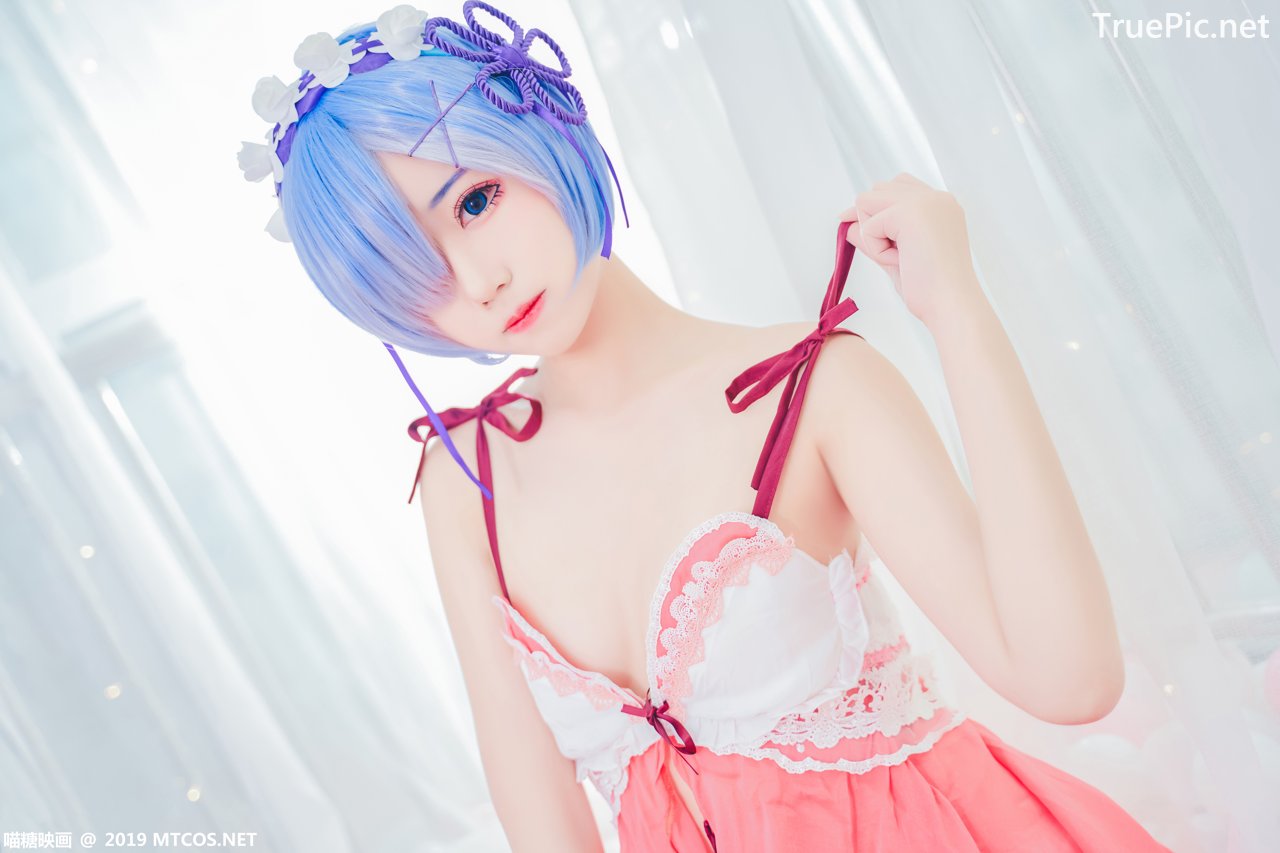 Image [MTCos] 喵糖映画 Vol.018 – Chinese Cute Model – Beautiful Rem Cosplay - TruePic.net - Picture-25